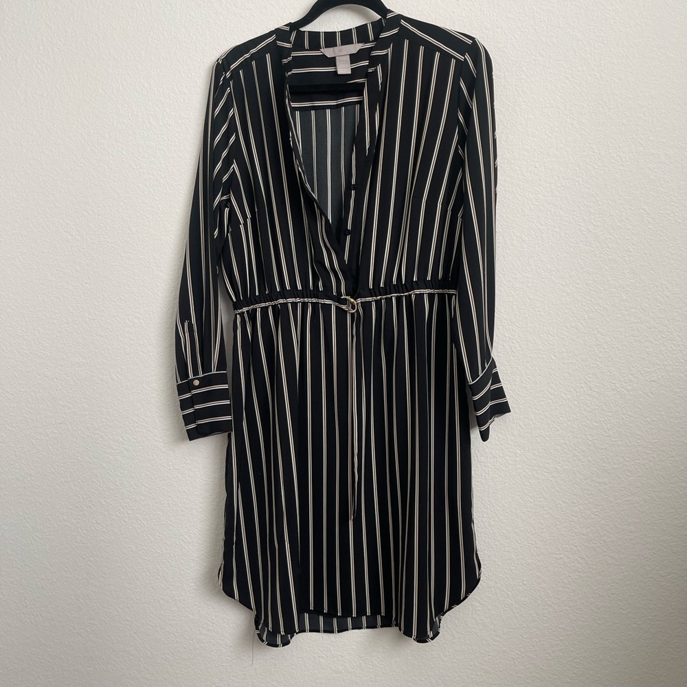 H&M pinstripe dress